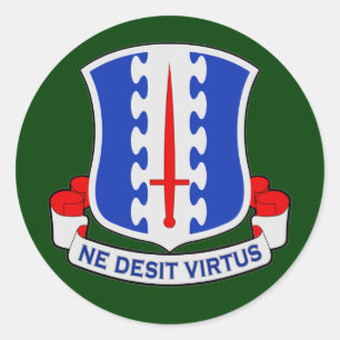 187th Infantry Regiment (Airborne) DUI Classic Round Sticker