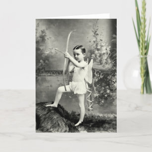 1880 Cupid at Work Holiday Card