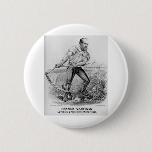 1880 Garfield 6 Cm Round Badge
