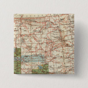 1880 Progress Map of The US Geographical Surveys 15 Cm Square Badge