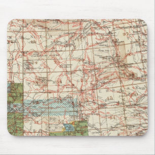 1880 Progress Map of The US Geographical Surveys Mouse Mat