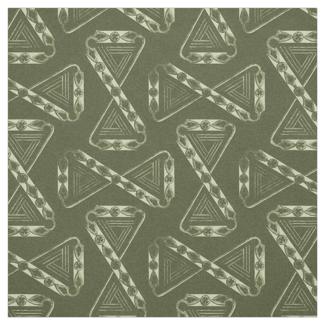 1880 Was a Long Time Ago, Olive Green Fabric (Swatch)