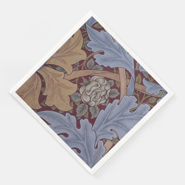 1880 William Morris St James Palace Wallpaper Napkin (Corner)