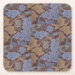 1880 William Morris St James Palace Wallpaper Square Paper Coaster