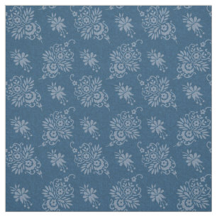 1883 Floral, Blue Fabric