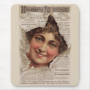 1884 Hood’s Tooth Powder trade card Mouse Mat