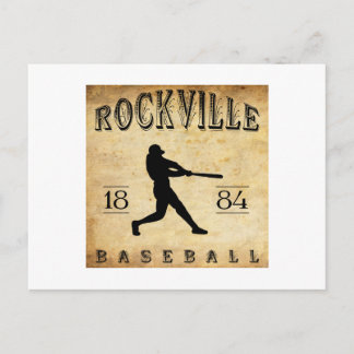 1884 Rockville Connecticut Baseball Postcard