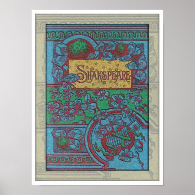 1884 SHAKSPEARE BOOK COVER ART POSTER (Front)