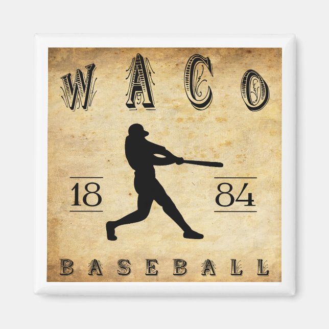 1884 Waco Texas Baseball Magnet (Front)