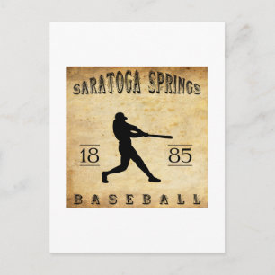 1885 Saratoga Springs New York Baseball Postcard