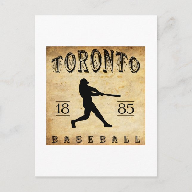 1885 Toronto Ontario Canada Baseball Postcard (Front)