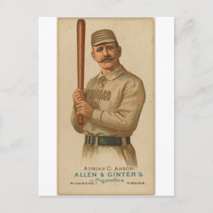 1887 Adrian C. Anson Postcard