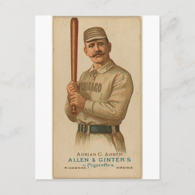 1887 Adrian C. Anson Postcard (Front)