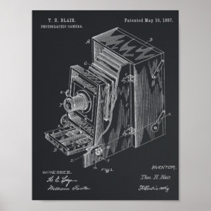 1887 Camera Patent Art Drawing Print
