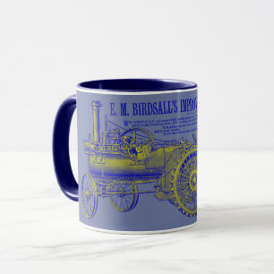 1889 Birdsall's Steam Traction Tractor Farm Mug