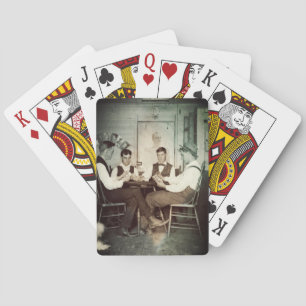 1890 Poker Game Men Gambling Cards Man Cave Photo