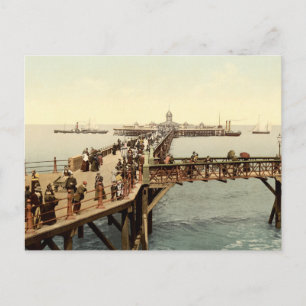 1890 Victorian Jetty in Margate Kent Postcard