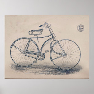 1890 Vintage Bicycle Magazine Ad Art Print