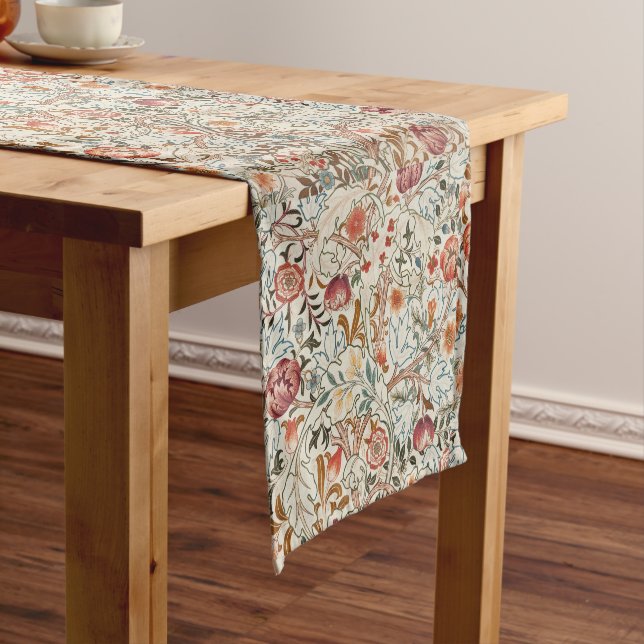 1890 Vintage William Morris Acanthus Portière Short Table Runner (In Situ)