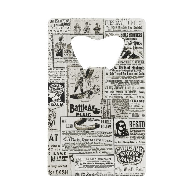 1890's Charming Victorian Newspaper Ads Men Women (Front)