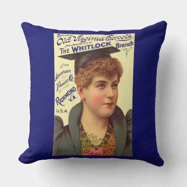 1890s Old Virginia Cheroots ad Cushion (Front)