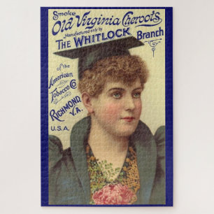 1890s Old Virginia Cheroots ad Jigsaw Puzzle