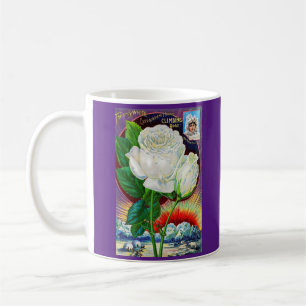 1890s rose catalogue illustration White Rose Coffee Mug