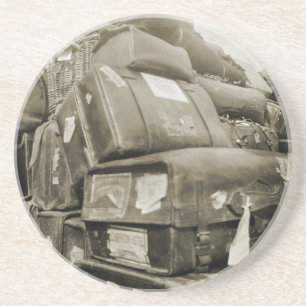 1890's TRAVEL LUGGAGE TEAMSTER WAGON SUITCASE Coaster