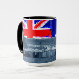 1890's  Women Tug of War Tug-O-War Australia Flag Mug