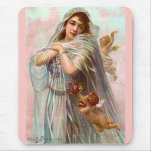 1891 Edouard Bisson The Fiancée Mouse Mat