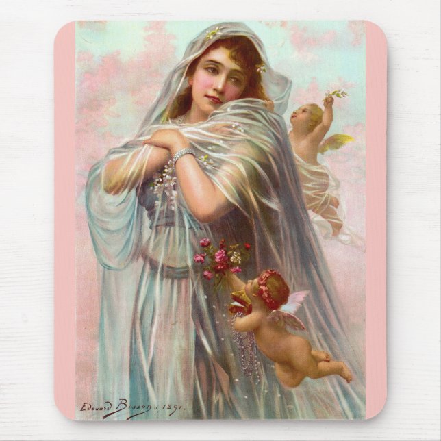 1891 Edouard Bisson The Fiancée Mouse Mat (Front)