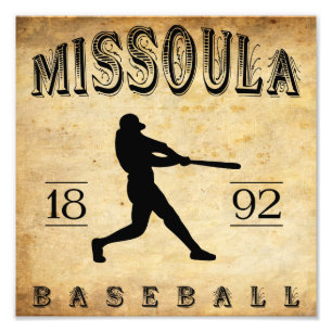 1892 Missoula Montana Baseball Photo Print