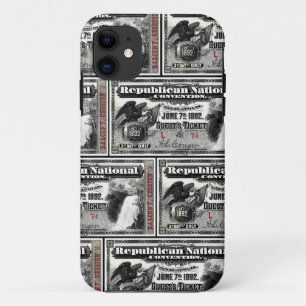 1892 Republican Convention Ticket iPhone 11 Case