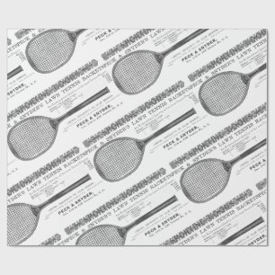 1892 Tennis Racquet Lawn Tennis Sports Sporting  Wrapping Paper