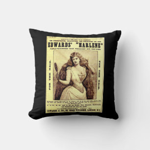 1893 ad for Harlene hair restorer Cushion