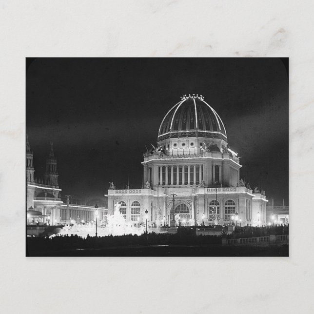 1893 Columbia Exposition, Administration Building Postcard (Front)