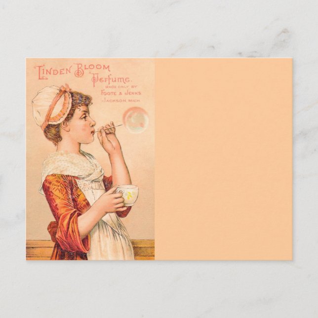1893 Linden Bloom Perfume Postcard (Front)