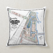 1893 World's Columbian Exposition - Throw Pillow