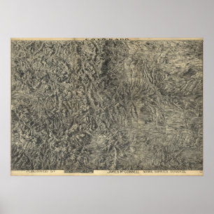1894 Map of Colorado Mountains, Cities & Rivers Poster