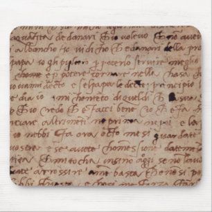 1895-9-15-503 W.34v Page of handwriting Mouse Mat