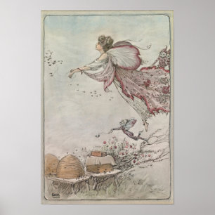 1895 Carse Spirit Of The Bee-Hive Print