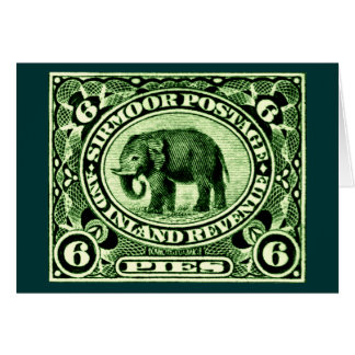1895 Indian Princely States Elephant