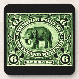 1895 Indian Princely States Elephant Coaster