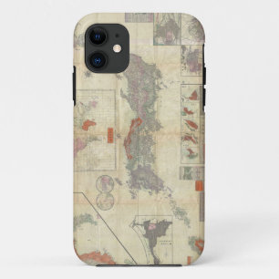 1895 Meiji 28 Japanese Map of Imperial Japan iPhone 11 Case