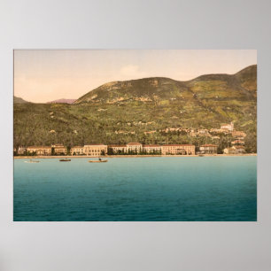 1895 The Grand Hotel, Gardone, Lake Garda, Italy Poster