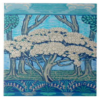 1896 May Tree Frieze, designed by Walter Crane Tile