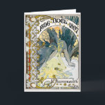1896 NOEL 1897 Alphonse Maria Mucha Holiday Card<br><div class="desc">1896 NOEL 1897 Alphonse Maria Mucha</div>