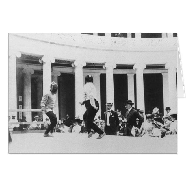 1896 Olympic Fencing Bout (Front Horizontal)
