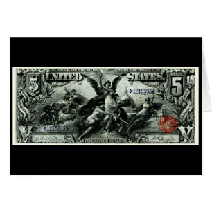 1896 US Five Dollar silver Certificate