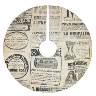 1897 French Newspaper Advertisement Brushed Polyester Tree Skirt